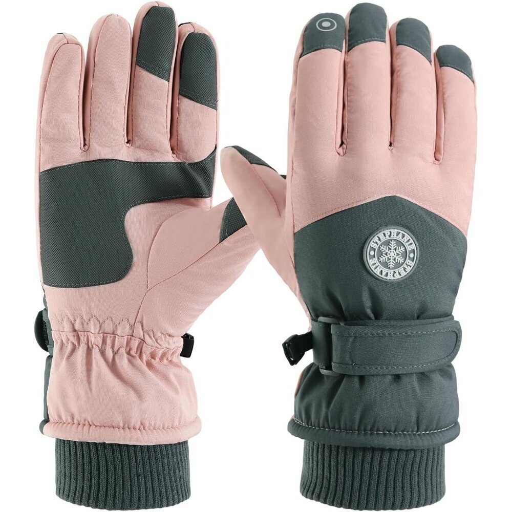 Winter Ski Gloves Windproof Touchscreen Snow Gloves for Men Women
